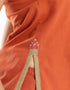 Sleeveless tank top with round front and back neckline